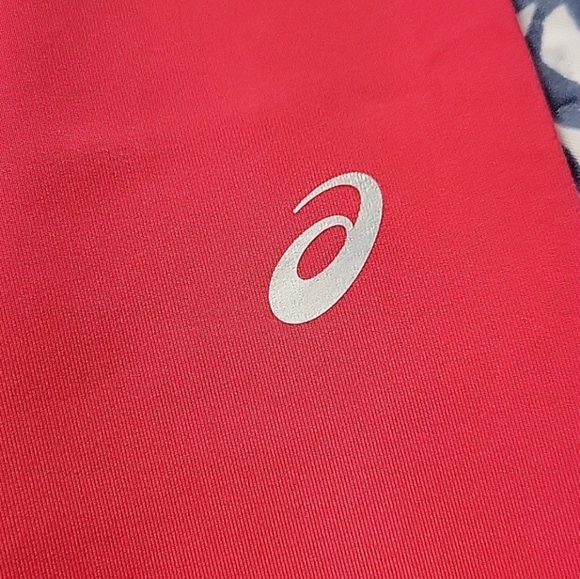 Asics Capri Cropped Bright Pink Coral Leggings size XL NWT - Picture 9 of 15